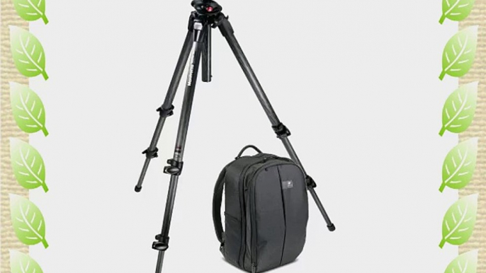 Manfrotto 190CXPRO 3-Section Carbon Fiber Tripod and Kata GearPack 100 DL Backpack (Black)