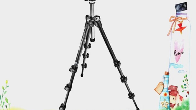 Manfrotto MK293C4-A0RC2 4 Section Carbon Tripod Kit with Quick Release Ball Head (Black)