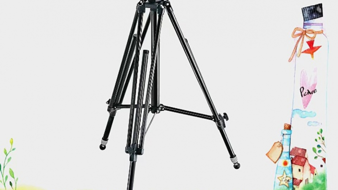 Manfrotto 028B Black Aluminum Studio Pro Triman Tripod with Geared Column