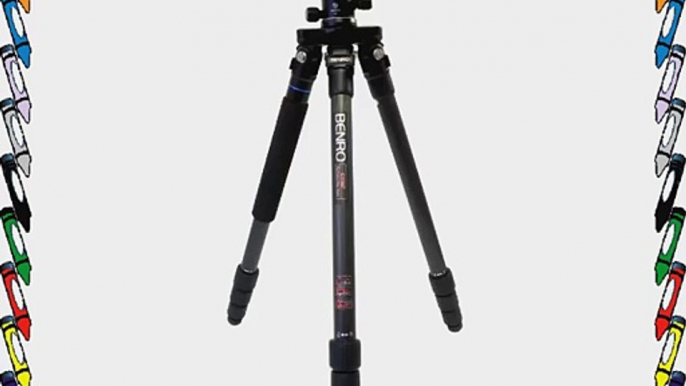 Benro C1182TB0 Travel Flat II Tripod Kit with Carbon Fiber Twist Lock Legs and B0 Head (Black)