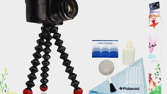 Joby GorillaPod Flexible Tripod (Black/Red) for Canon EOS Rebel T5 T5i T3 T3i T4 T4i T2i T1i