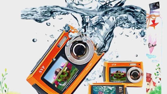 Dual Screen 18MP Aqua5800 Orange (with Micro4GB) Waterproof Camera