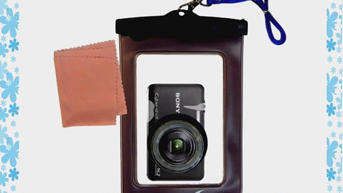 Lightweight Underwater Camera Bag suitable for the Sony Cyber-shot DSC-WX9 Waterproof Protection