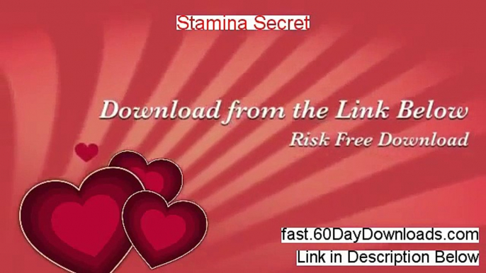 My Stamina Secret Review (with instant access)