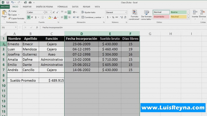 20.Curso Excel 2013 Ocultar y bloquear celdas en Excel (Clase 20 de 25)