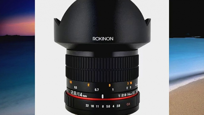 Rokinon FE14MP 14mm F28 Ultra Wide Lens for Pentax Black