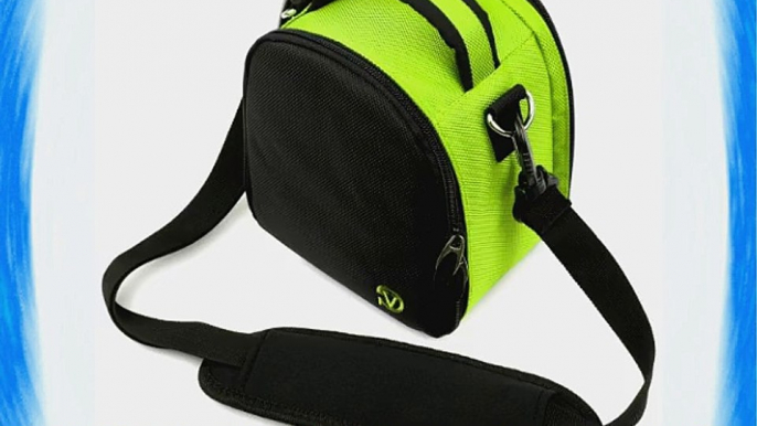 VG Neon Green Laurel DSLR Camera Carrying Bag with Removable Shoulder Strap for Nikon Coolpix