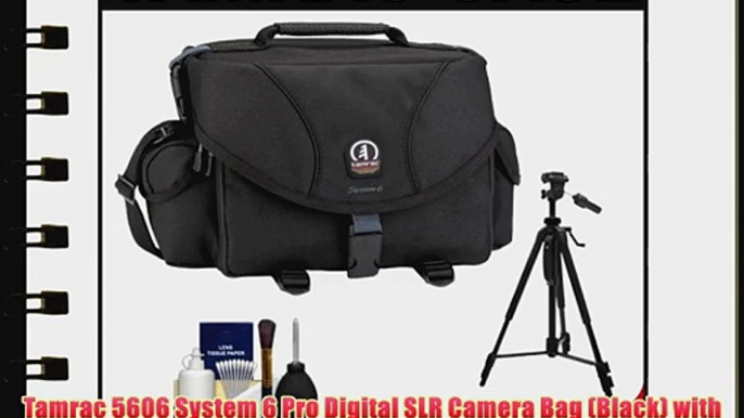 Tamrac 5606 System 6 Pro Digital SLR Camera Bag (Black) with Tripod   Accessory Kit for Canon