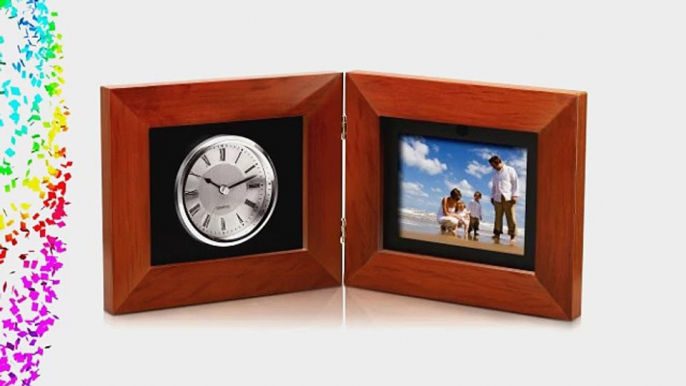 Coby DP-5588 5.6-Inch Clock and Digital Photo Frame with MP3 Player (Maple)