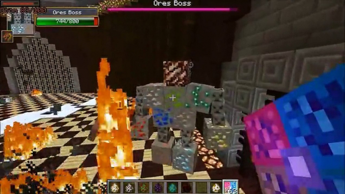 ORE BOSS VS MUTANT OBSIDIAN GOLEM - Minecraft Mob Battles - Fake Ores Mods