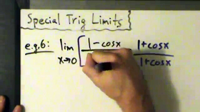 Calculus I - Limits - Special Trig Limits - Examples 6 and 7