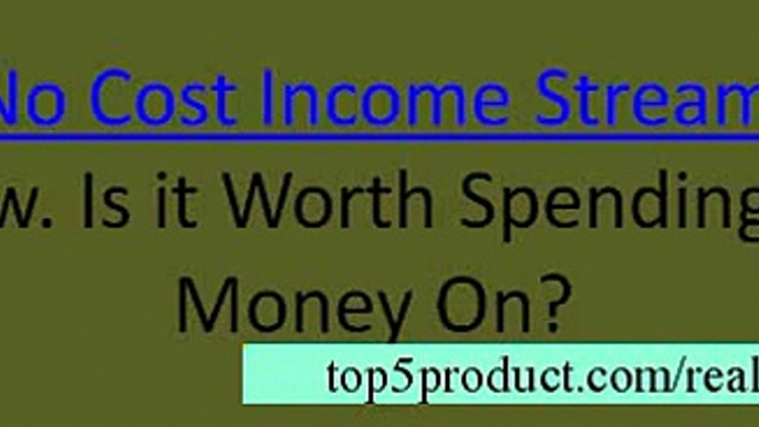 No Cost Income Stream System Review Dont Buy No Cost Income Stream until you see this1