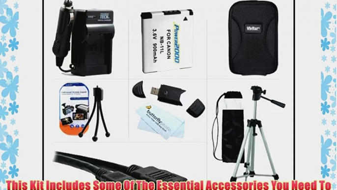 Essential Accessories Kit For Canon Powershot Elph 110 HS Elph 320 HS Digital Camera Includes