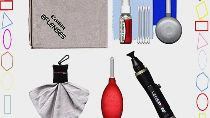 Canon Optical Lens and Digital SLR Camera Cleaning Kit with Brush Microfiber Cloth Fluid Tissue