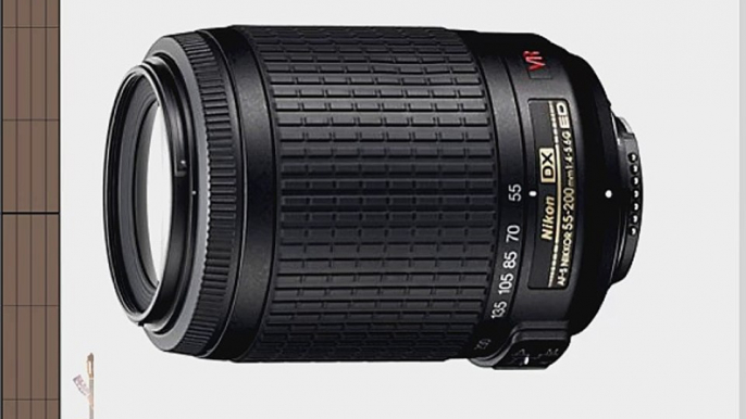 Nikon 55-200 mm F/4 5.6G ED-IF AF-S DX VR SLR Camera Lens - REFURBISHED