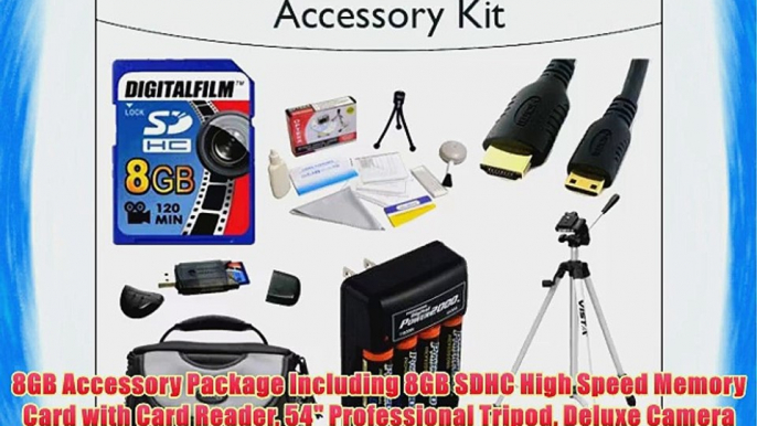 8GB Accessory Package Including 8GB SDHC High Speed Memory Card with Card Reader 54 Professional