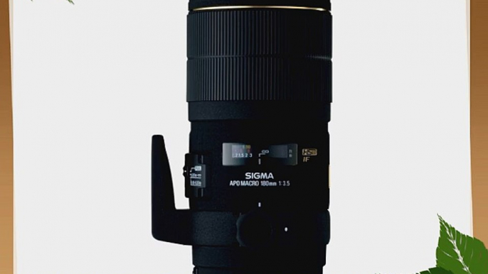 Sigma 180mm f/3.5 EX DG IF HSM APO Macro Lens for Canon SLR Cameras