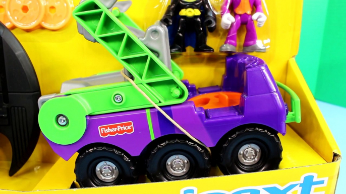 Imaginext Batwing & The Joker Hauler Joker Tries to Capture Robin & ATV Batman Saves Day