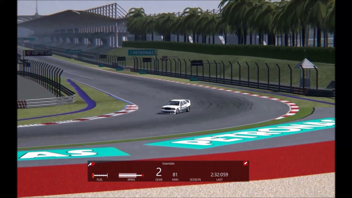 Mercedes Benz 190E 2.5-16 EVO II, Sepang International Circuit, Replay, Assetto Corsa