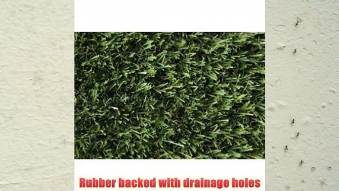 8' X 8' Premium Synthetic Turf. Size 46oz. Rubber Backed with Drainage Holes.