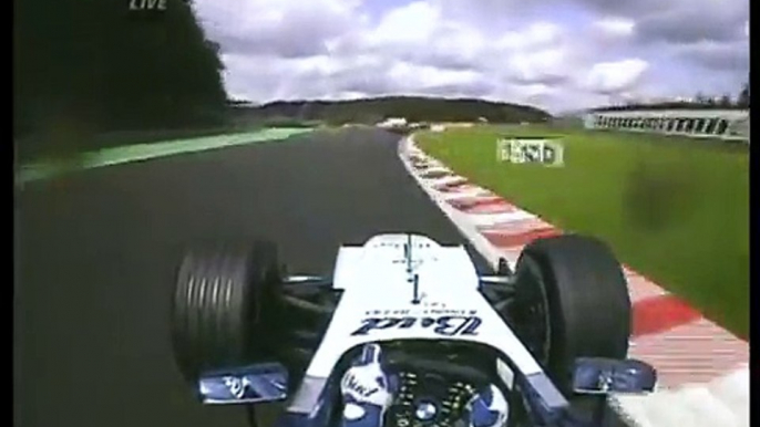 F1 Spa 2004 - Juan Pablo Montoya Ragged Action!