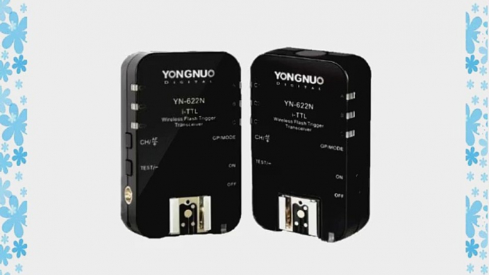 Yongnuo YN-622N Wireless I TTL ITTL HSS 1/8000S Flash Trigger for Nikon DSLR 2 Transceivers