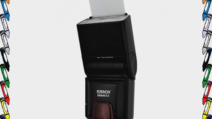 Rokinon D950AFZ-N Digital Zoom TTL Flash for Nikon (Black)