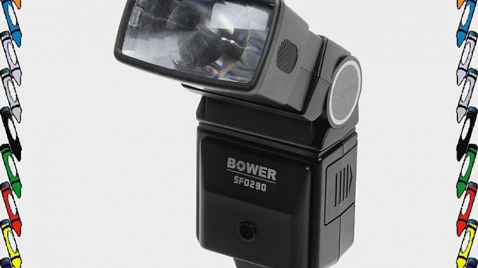 Bower SFD290 Digital Automatic Zoom Bounce Flash for Olympus E-5 E-30 E-3 Evolt E-420 E-620