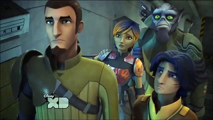 Star Wars Rebels - S01E13 Fire Across The Galaxy - Ahsoka Tano and Darth Vader S