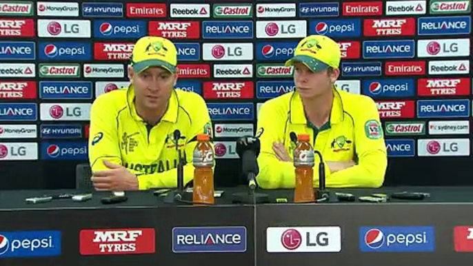 Press Conference - Australia v New Zealand, World Cup 2015, final, Melbourne - 'Momentum will hold us in good stead' - Clarke - Cricket videos, - Video Dailymotion