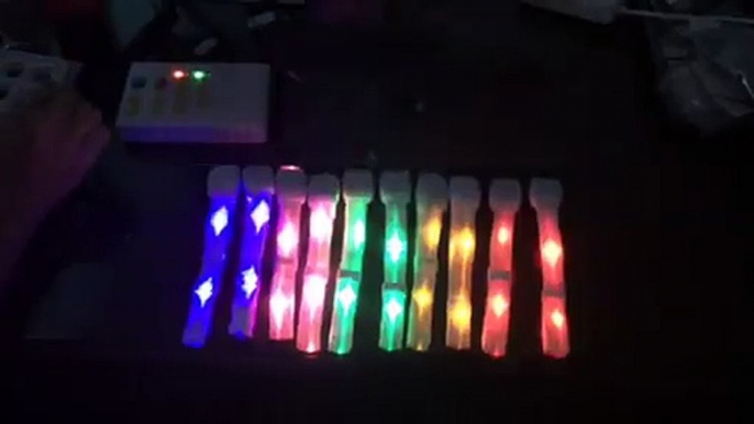 Nylon Wristband,LED Lighting Nylon Bracelet with Wireless Remote Control,for Ultra Music Event,Festival,Budweiser Event