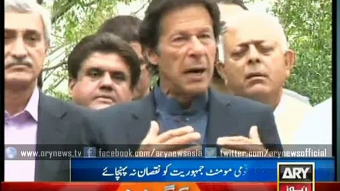 Imran demands NA-246 by-polls under Rangers security