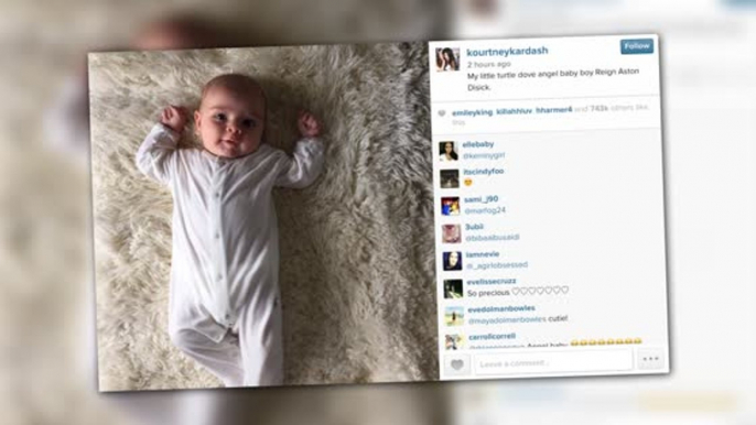 Kourtney Kardashian Introduces Baby Reign Aston Disick