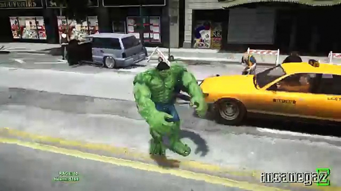 GRAND THEFT AUTO IV THE INCREDIBLE HULK SCRIPT MOD BY GTA X Scripting HD