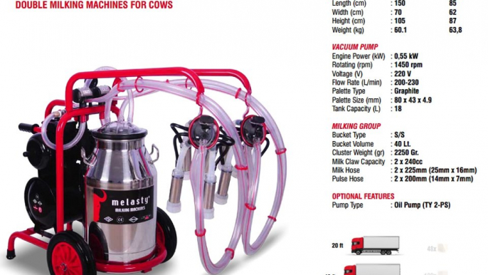 Milking Machines, Milking Equipment (for Cows) - Melasty®