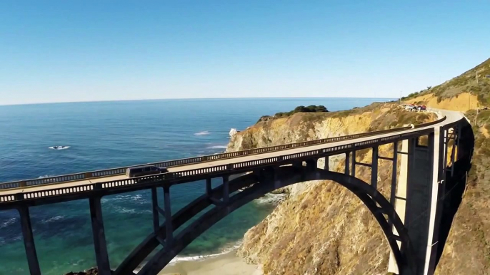 Bit scary but amazing road for driving- Pacific Coast Highway, California, Big sur