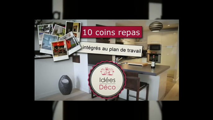 Idées déco : 10 idées pour intégrer un coin repas à son plan de travail