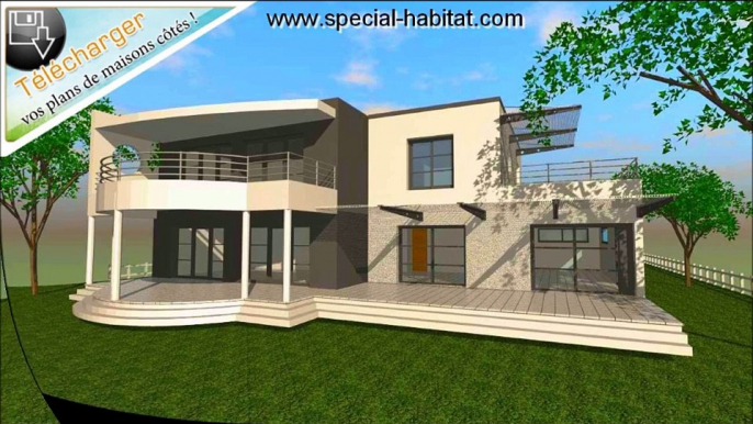 www.plans-de-maison-moderne.com - cubique moderne - building a modern house - sims 3