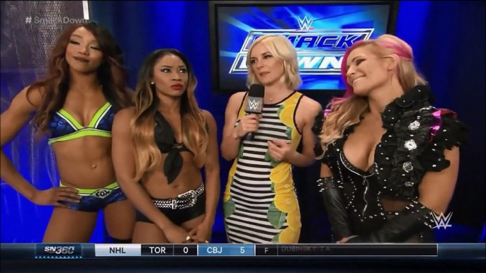 Renee Young interviews Natayla, Alicia Fox & Cameron (9-4-15)