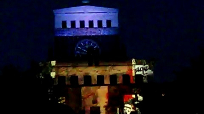 3d Projection Mapping on a Church in Prague, Czech Republic