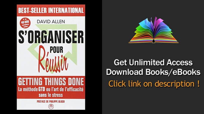 Download PDF Sorganiser pour russir Getting Things Done