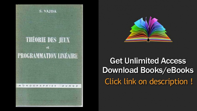 Download PDF Thorie des jeux et programmation linaire