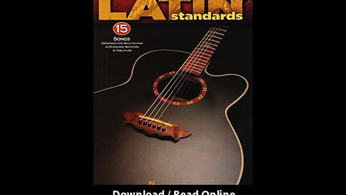 Download Fingerpicking Latin Standards Songs Arranged for Solo Guitar in Standa