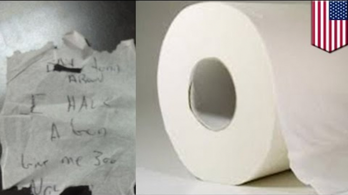 Toilet paper robbery: police bust idiot criminal trying to stick up pizzeria with toilet tissue note