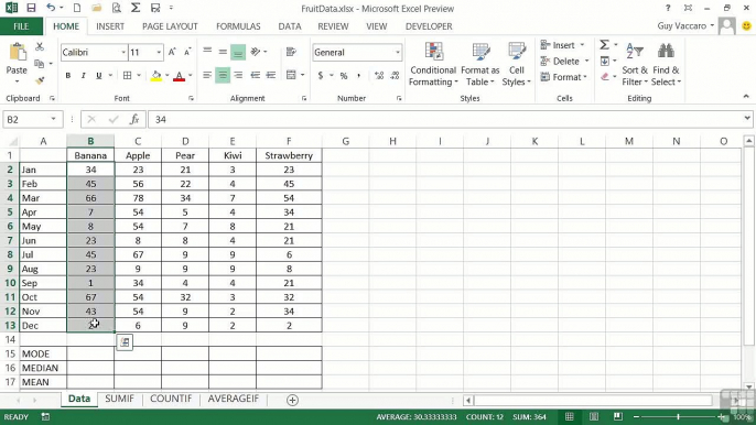 AVERAGE, MODE, MEAN And MEDIAN - 02 - 02