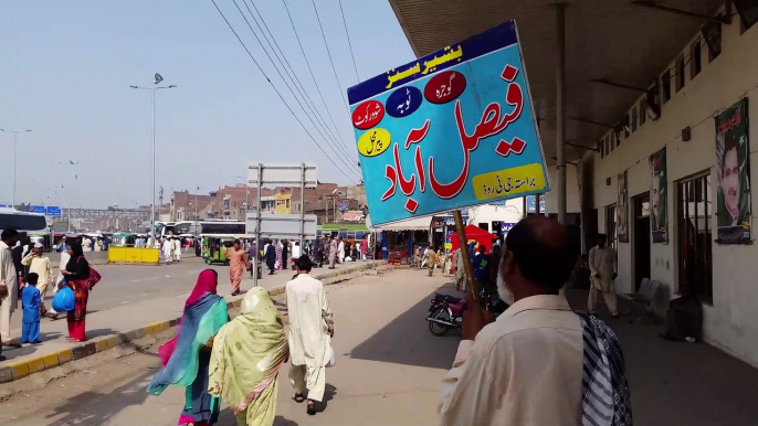 Badami Bagh - Lari Adda Bus Stop - Lahore, Pakistan