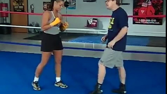 Freddie Roach teaches how to move and punch while keeping balance