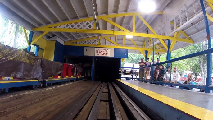 Blue Streak Roller Coaster POV Conneaut Lake Park Wooden Rollercoaster On-Ride