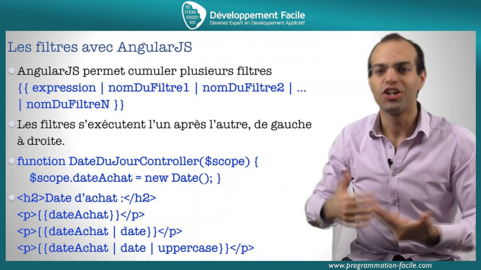 Comment utiliser les filtres avec AngularJS ng-bind