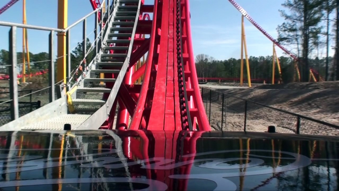 Intimidator 305 Roller Coaster HD REAL Front Seat POV Kings Dominion